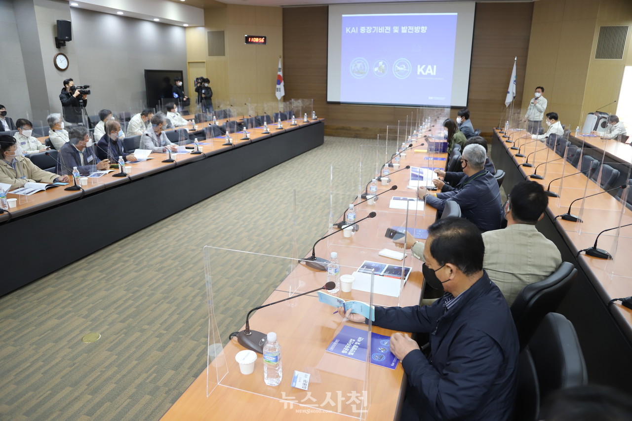 안현호 한국항공우주산업(주)(=KAI) 사장이 3월 30일 오전 사천 KAI본사에서 2021년 지역언론 간담회를 가졌다. 