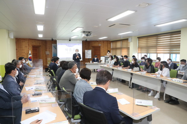사천교육업무협의회가 지난 7일 사천교육지원청 대회의실에서 열렸다. (사진=사천교육지원청)