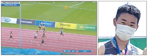사천 출신의 한 고교생이 전국의 육상대회에서 금메달을 휩쓸고 있어 눈길이 쏠린다.