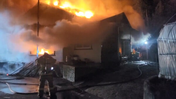 2일 밤 11시 50분께 사천시 서포면 한 주택에서 화재가 발생했다. (사진=사천소방서)