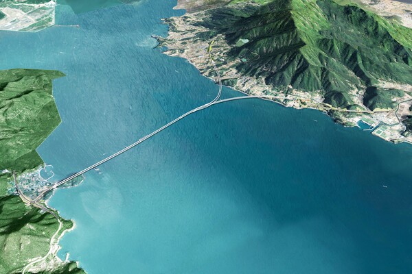 국토교통부가 남해-여수 해저터널 건설사업 착수를 공식화했다. 남해-여수 해저터널 노선도(사진=DL이앤씨)